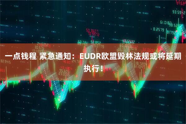一点钱程 紧急通知：EUDR欧盟毁林法规或将延期执行！
